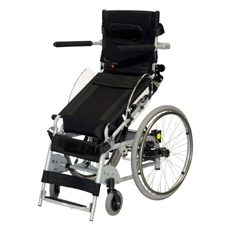 Karman Healthcare 16 in. Manual Push-Power Assist Stand Wheelchair XO-101N